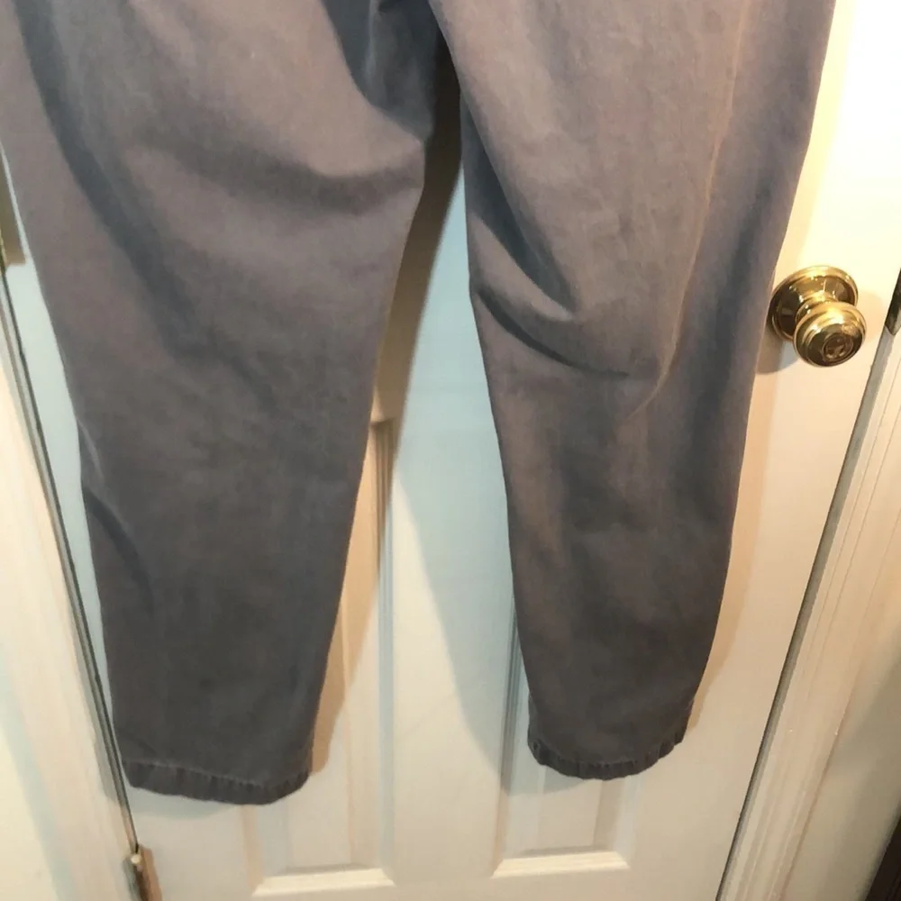J CREW Men's 34 X 34 GRAY COTTON USED GOOD  Condition